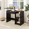 Costway Lift Top Computer Desk Standing Desk with Hidden Compartments & Storage Shelves